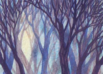 "Lovely Dark And Deep" by Helen Klebesadel, Madison WI - Watercolor - SOLD
